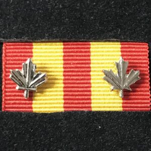 Médaille pour services distingués des pompiers 2 feuilles d'argent