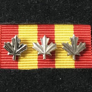 Médaille pour services distingués des pompiers 3 feuilles d'argent