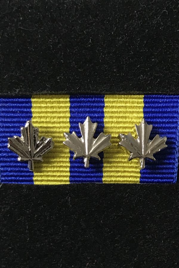 Police Exemplary Service Medal 3 Silver Leafs