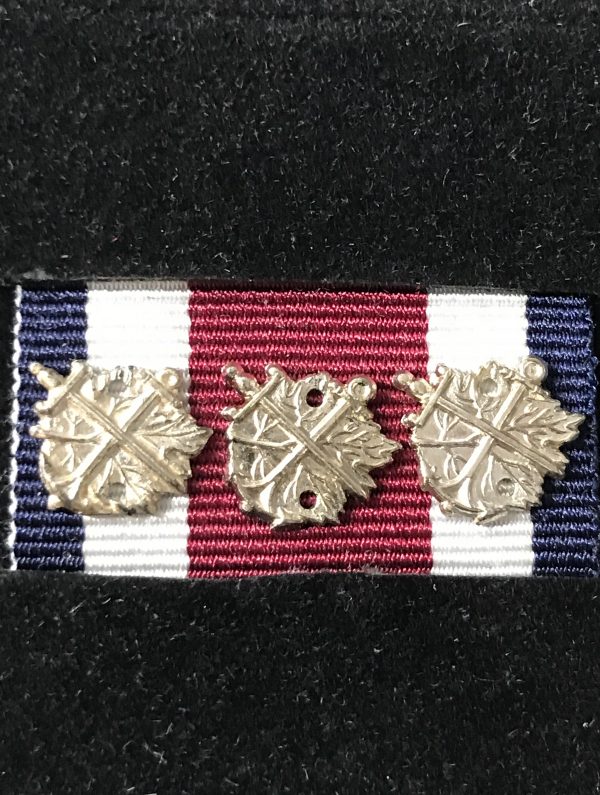 Commissionaires Long Service Medal with 3 Rosettes